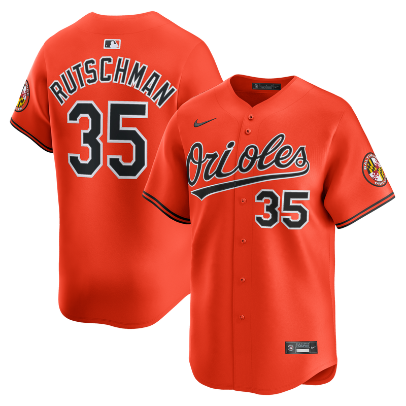 Baltimore Orioles Adley Rutschman Orange jersey – view 1