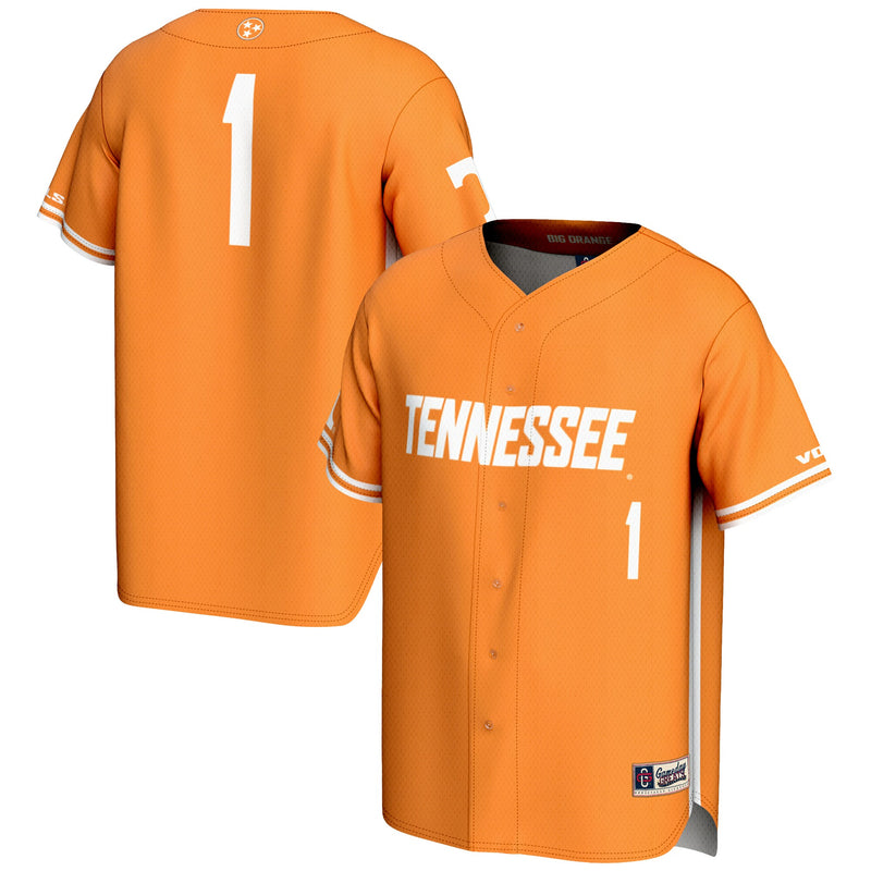 Tennessee Volunteers Lightweight Baseball Orange jersey – view 1