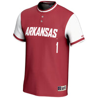 Arkansas Razorbacks Lightweight Softball Cardinal jersey – view 3
