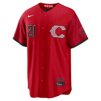 Cincinnati Reds Hunter Greene Red jersey – view 3