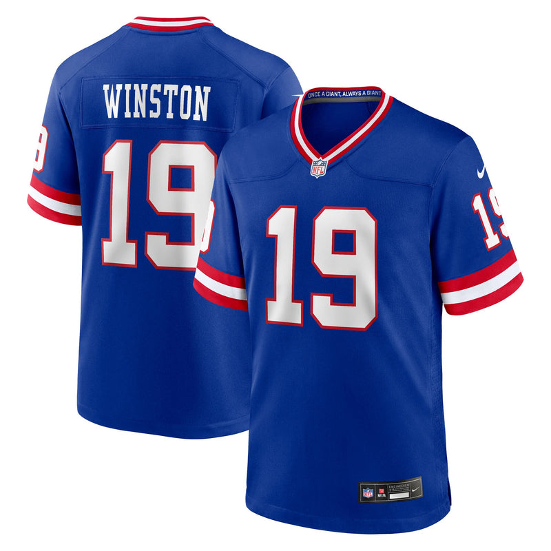 New York Giants Jameis Winston Royal jersey – view 1