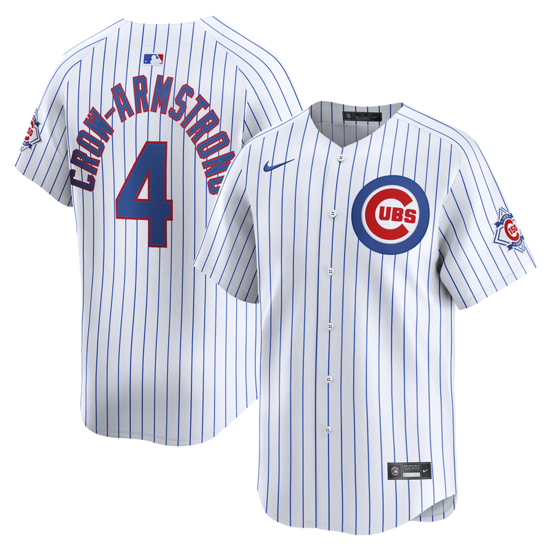 Chicago Cubs Pete Crow-Armstrong White jersey – view 1
