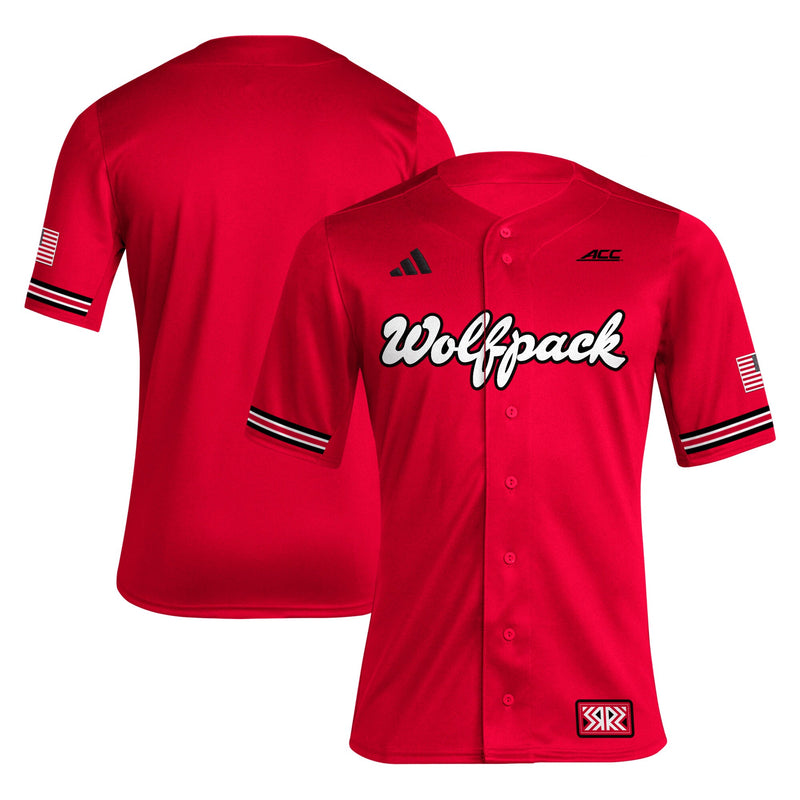 NC State Wolfpack adidas Red jersey – view 1