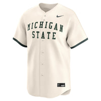 Nike Natural Michigan State Spartans Baseball Limited Jersey – view 3