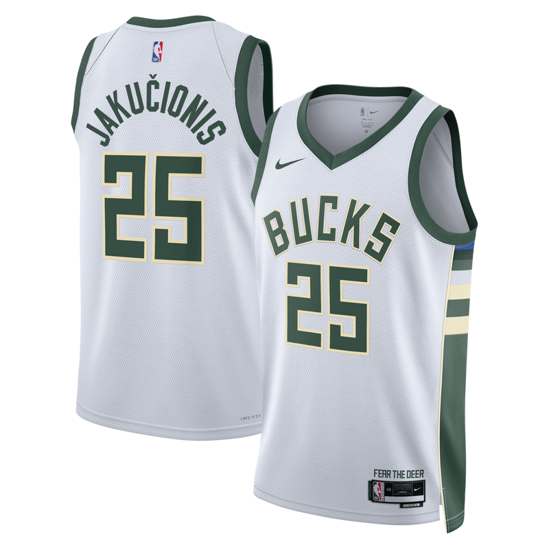 Milwaukee Bucks White jersey – view 1