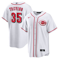 Cincinnati Reds Jose Trevino White jersey – view 2