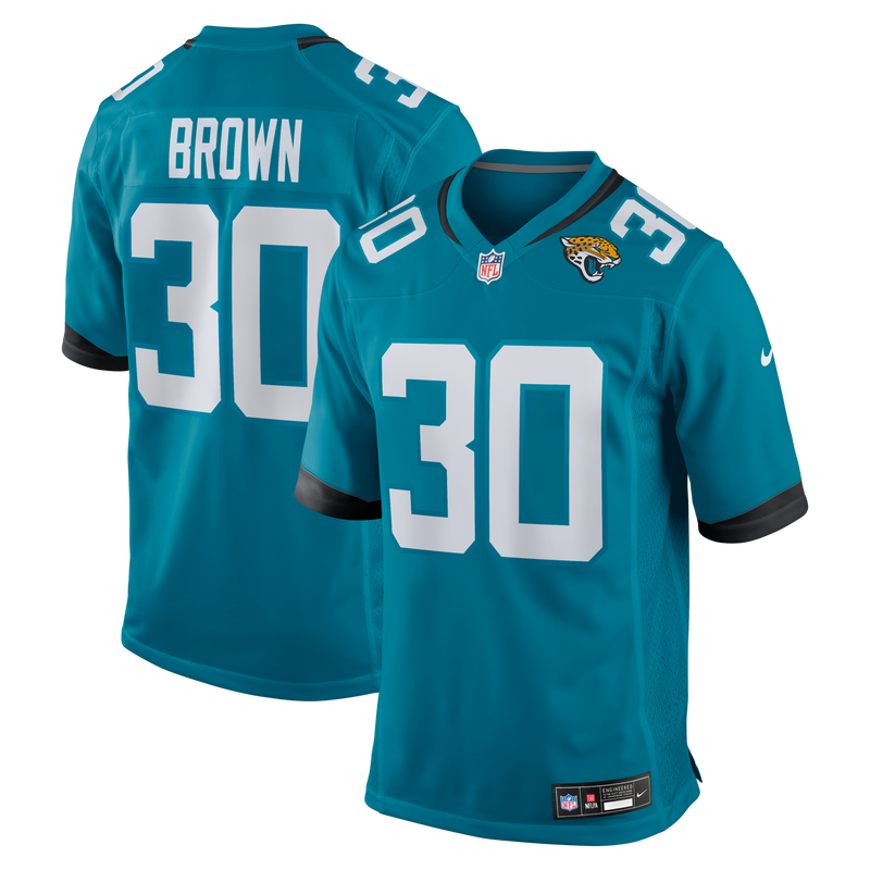 Jacksonville Jaguars Montaric Brown Teal jersey – view 1