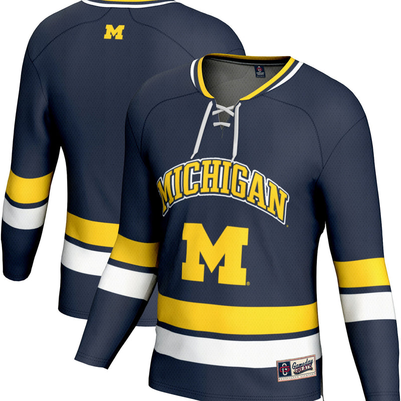 Michigan Wolverines Spirit Hockey Navy jersey – view 1