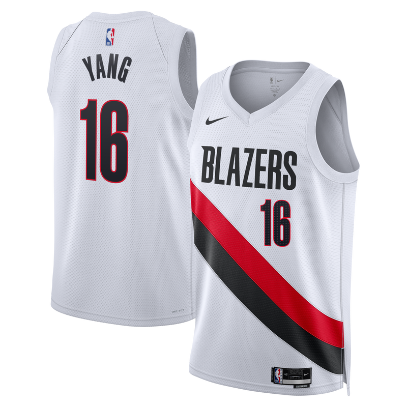 Portland Trail Blazers Yang Hansen - White jersey – view 1