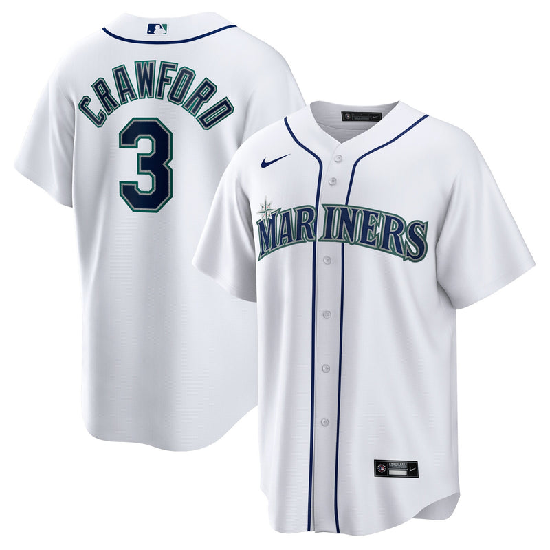 Seattle Mariners JP Crawford White jersey – view 1