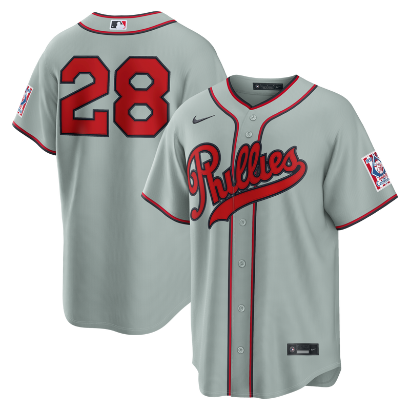 Philadelphia Phillies Alec Bohm Gray jersey – view 1