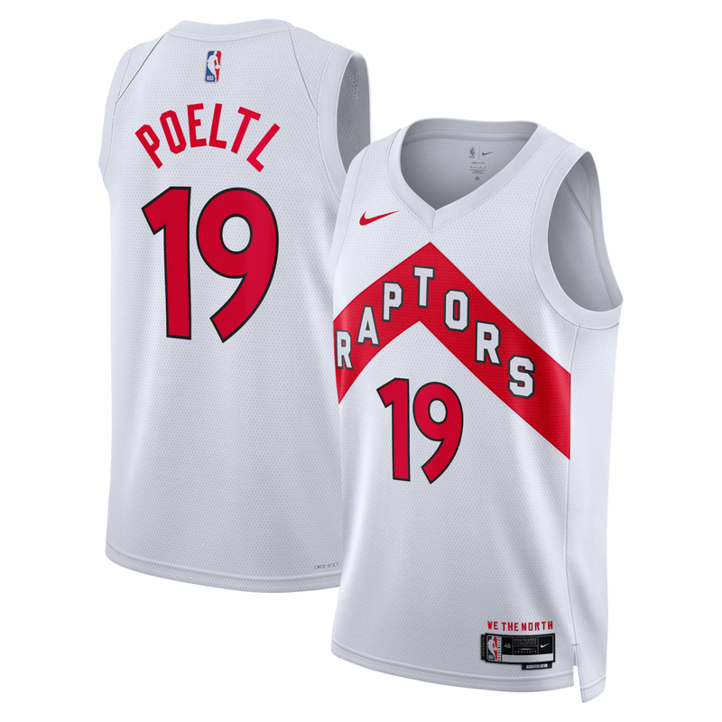 Toronto Raptors Jakob Poeltl - White jersey – view 1
