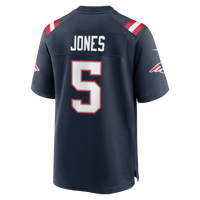 New England Patriots Dre'Mont Jones Navy jersey – view 6
