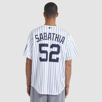 New York Yankees CC Sabathia White jersey – view 3