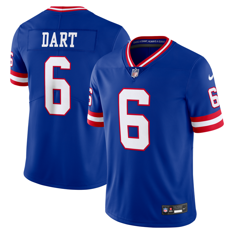 New York Giants Jaxson Dart Royal jersey – view 1
