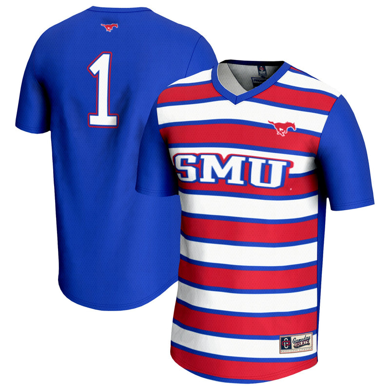 SMU Mustangs Royal jersey – view 1
