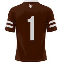 GameDay Greats #1 Brown Lehigh Mountain Hawks Football Jersey – view 4