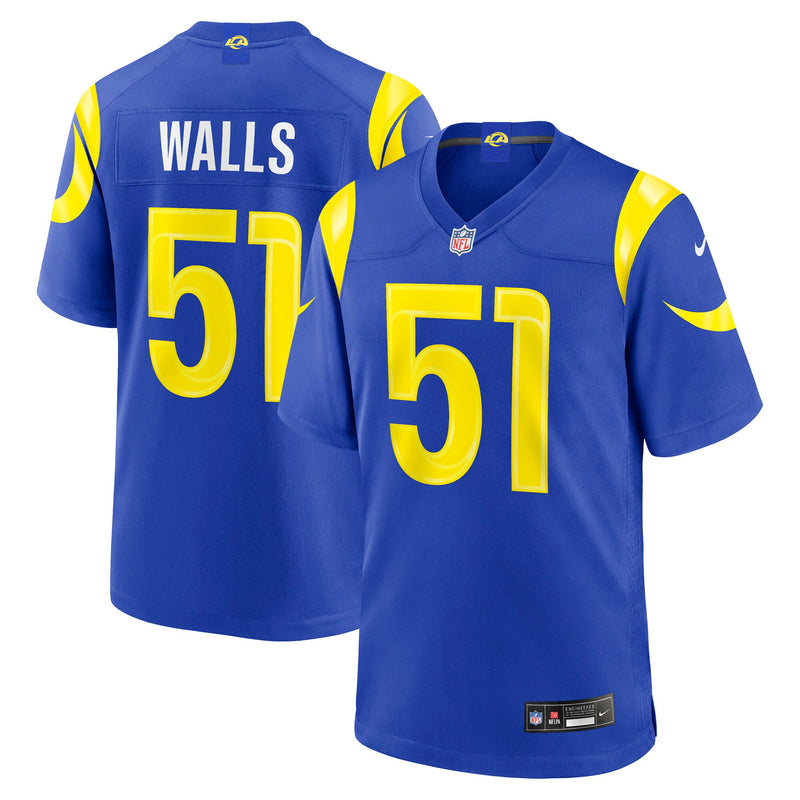 Los Angeles Rams Eddie Walls III Royal jersey – view 1