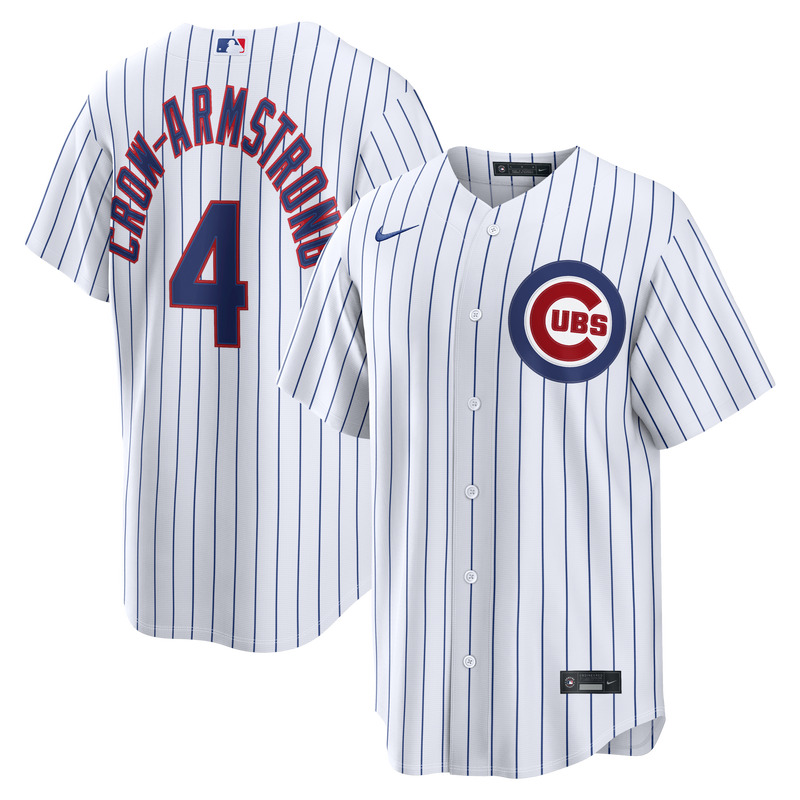 Chicago Cubs Pete Crow-Armstrong White jersey – view 1