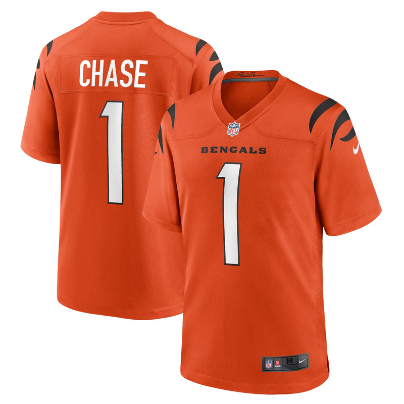 Cincinnati Bengals Ja'Marr Chase Orange jersey – view 1