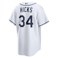 Tampa Bay Rays Liam Hicks White jersey – view 4