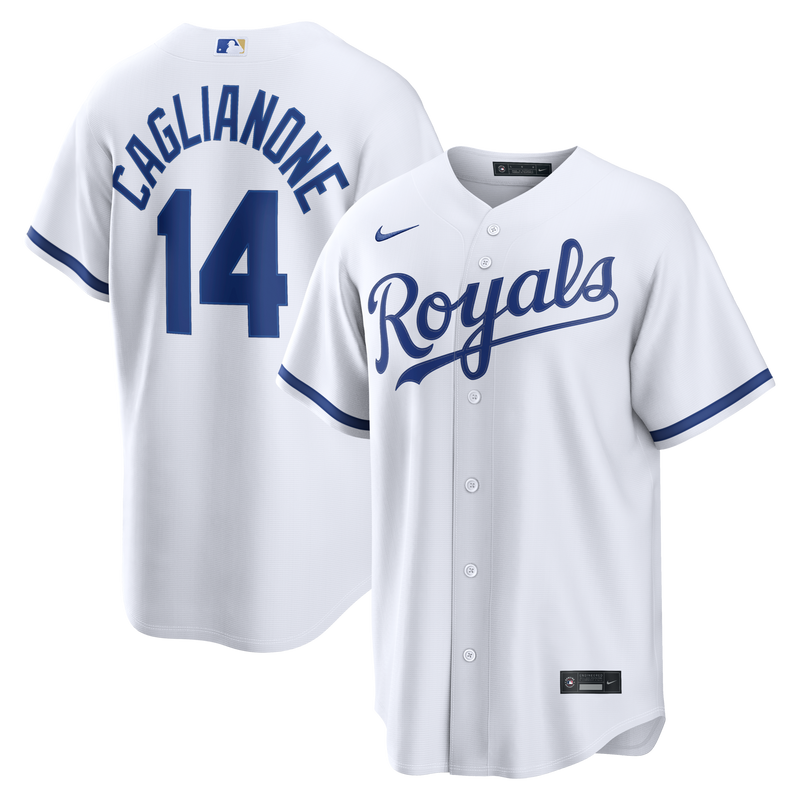 Kansas City Royals Jac Caglianone White jersey – view 1