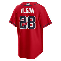 Atlanta Braves Matt Olson Red jersey – view 4