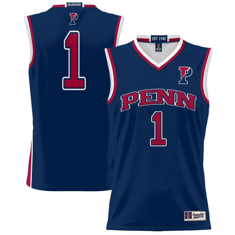 Pennsylvania Quakers Lightweight Navy jersey – view 1