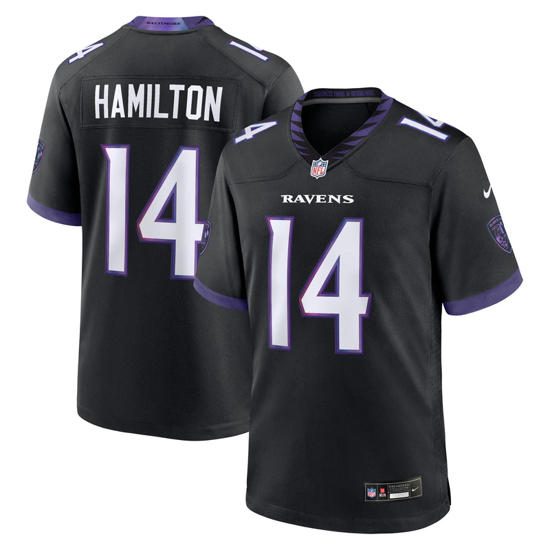 Baltimore Ravens Kyle Hamilton Black jersey – view 1