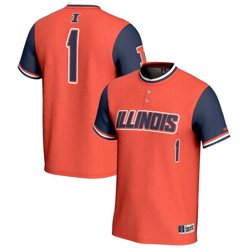 Illinois Fighting Illini Orange jersey – view 1