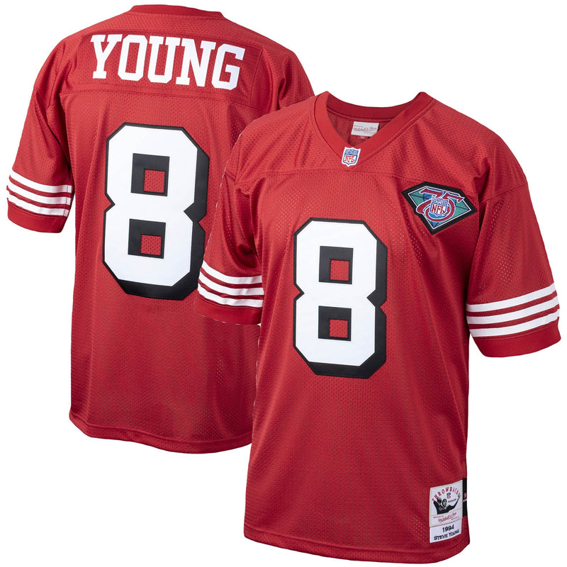 San Francisco 49ers Steve Young Scarlet jersey – view 1