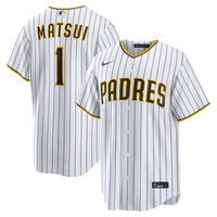 San Diego Padres Yuki Matsui White jersey – view 1