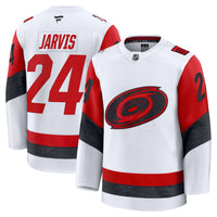 Carolina Hurricanes Seth Jarvis White jersey – view 2