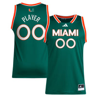 Miami Hurricanes adidas Green jersey – view 2