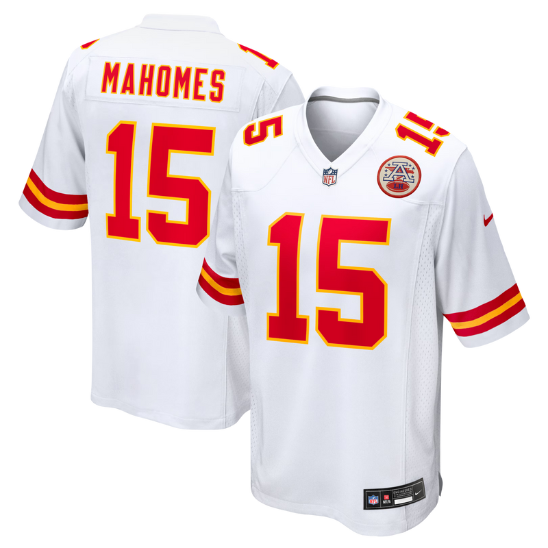 Kansas City Chiefs Patrick Mahomes White jersey – view 1