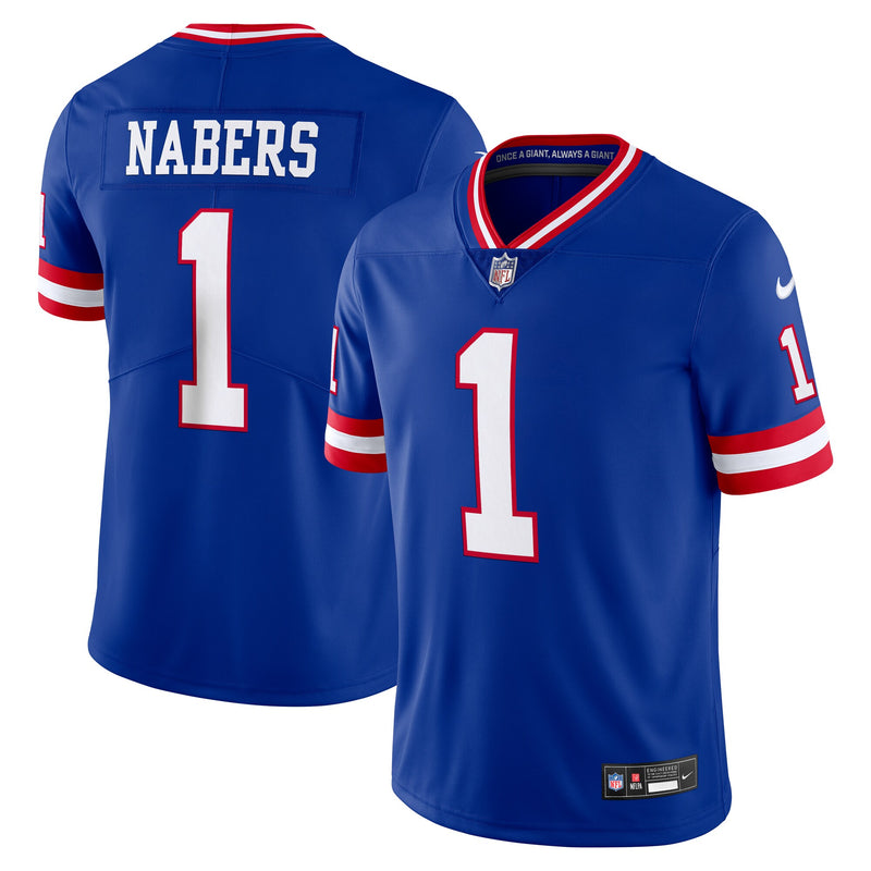 New York Giants Malik Nabers Royal jersey – view 1