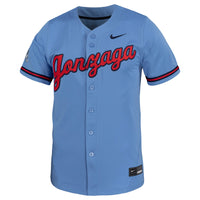 Nike Light Blue Gonzaga Bulldogs Replica Baseball Jersey – view 3