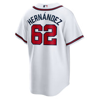 Atlanta Braves Daysbel Hernandez White jersey – view 4