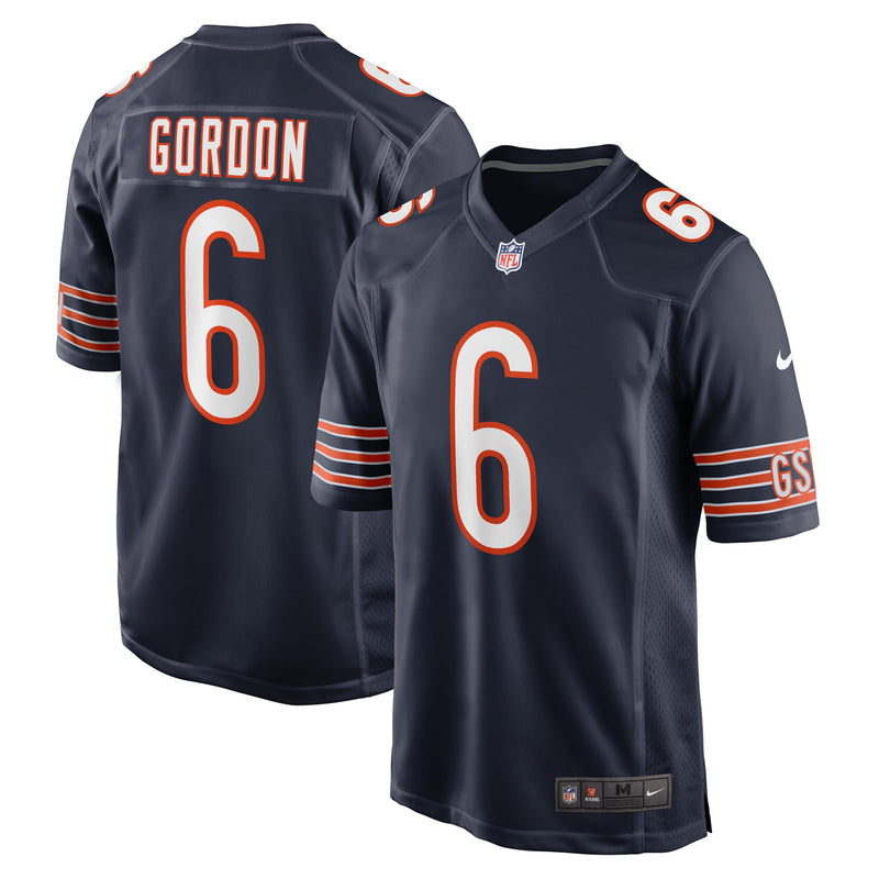 Chicago Bears Kyler Gordon Navy jersey – view 1