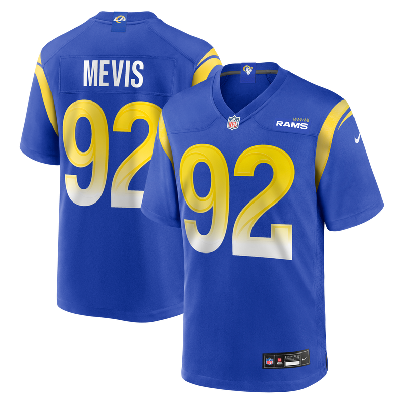 Los Angeles Rams Harrison Mevis Royal jersey – view 1