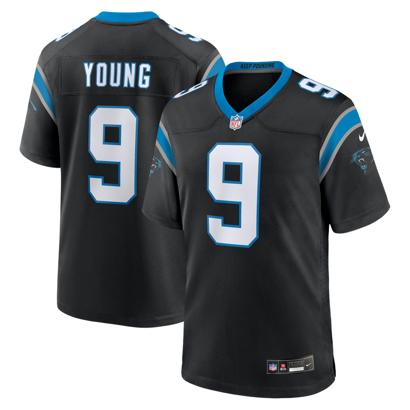 Carolina Panthers Bryce Young Black jersey – view 1