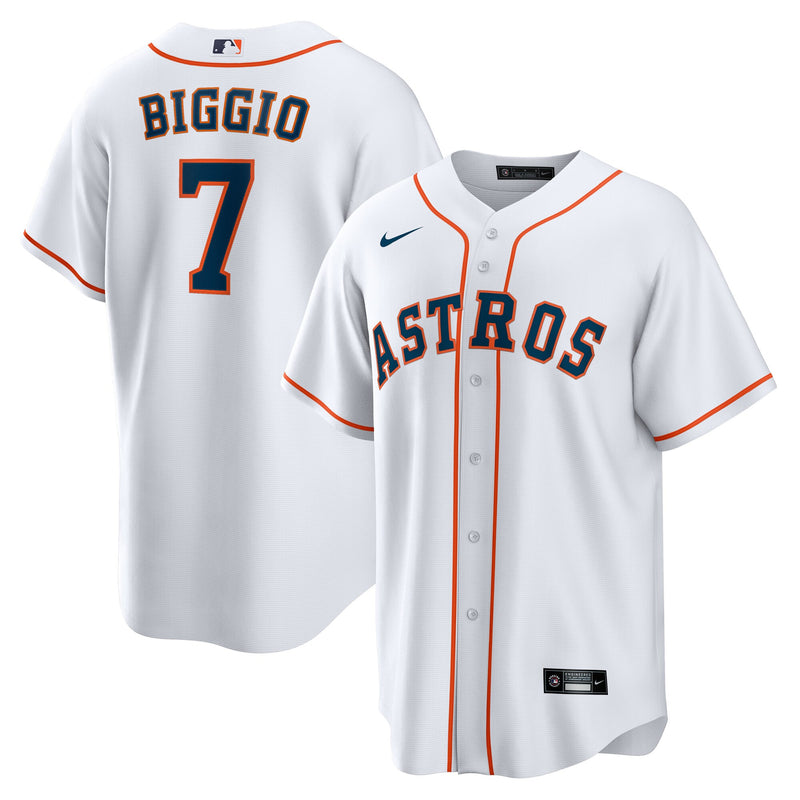 Houston Astros Craig Biggio White jersey – view 1