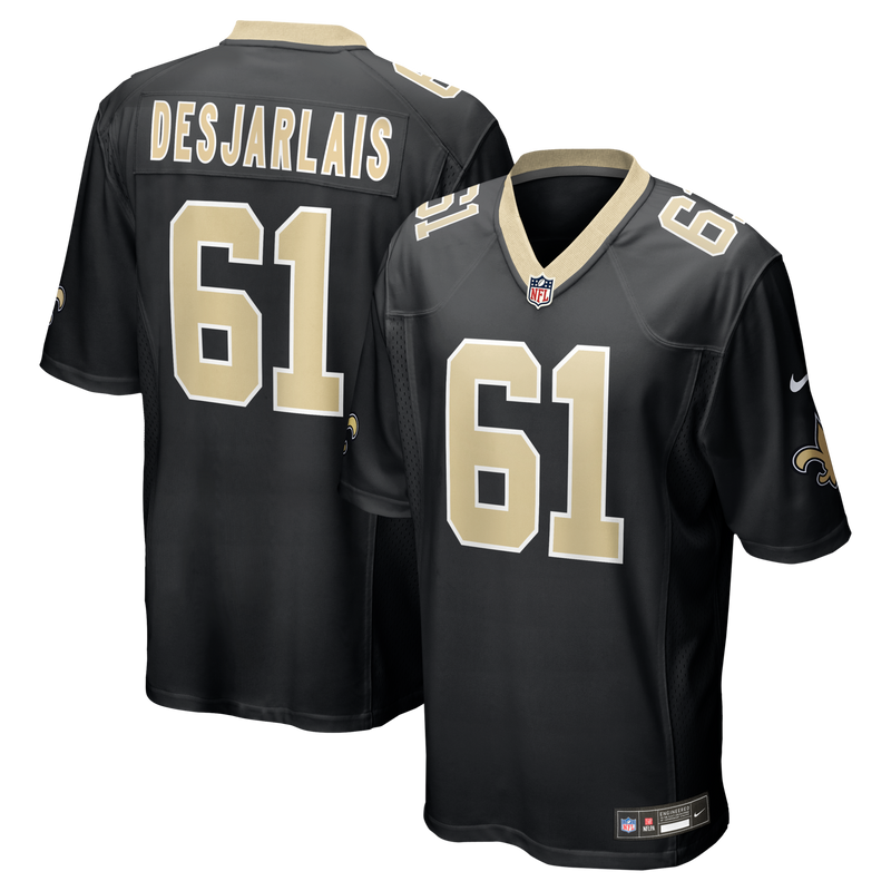 New Orleans Saints Drew Desjarlais Black jersey – view 1