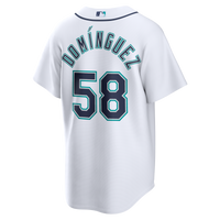 Seattle Mariners Seranthony Domínguez White jersey – view 4
