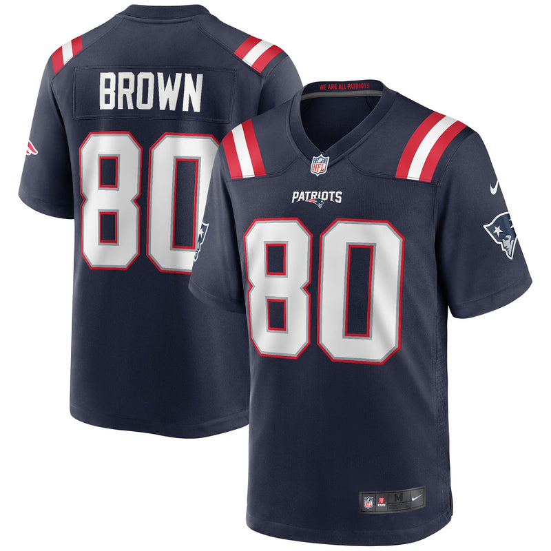 New England Patriots Troy Brown Navy jersey – view 1