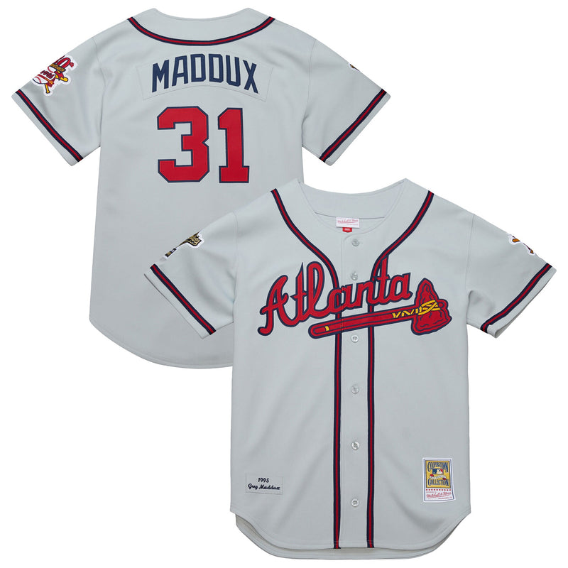 Atlanta Braves Greg Maddux Gray jersey – view 1