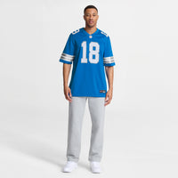 Detroit Lions Isaac TeSlaa Blue jersey – view 8
