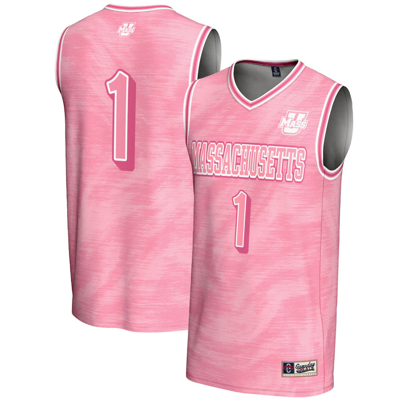 UMass Minutemen Pink jersey – view 1