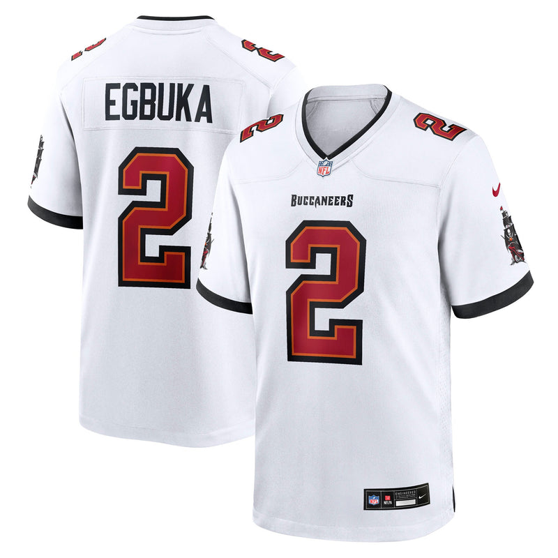 Tampa Bay Buccaneers Emeka Egbuka White jersey – view 1