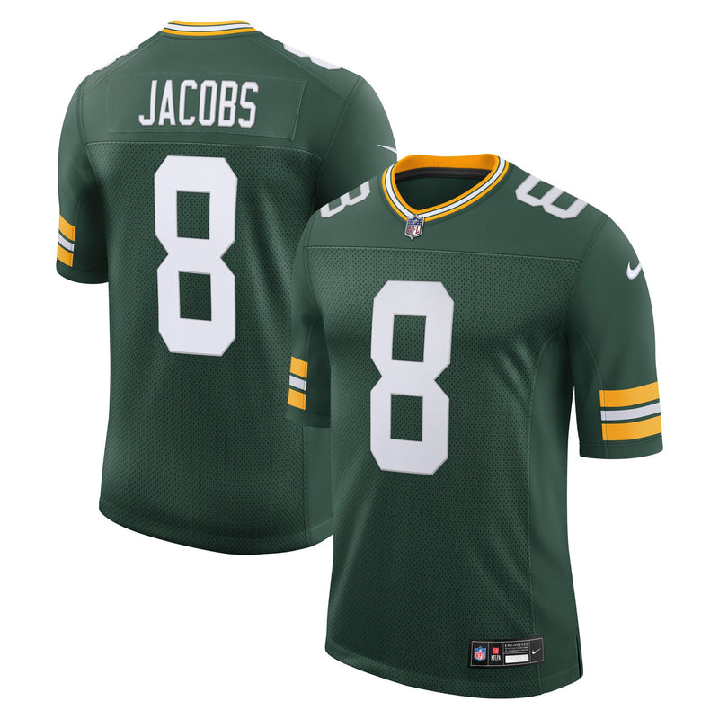 Green Bay Packers Josh Jacobs Green jersey – view 1